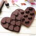 Dealglad Heart Shaped 3D Silicone Cake Fondant Chocolate Pudding Ice Cube Soap Decorating Baking Tray Mold - B00XL5AV0A